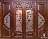Тамбурная дверь с боковой и верхней вставкой-77